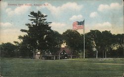Country Club House Postcard