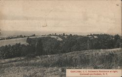 Golf Links, C.C. Stillman's Residence at Right Postcard