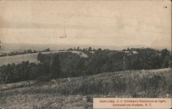 Golf Links, C.C. Stillman's Residence at Right Cornwall, NY Postcard Postcard Postcard