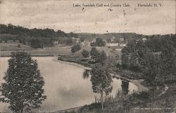 Lake, Scarsdale Golf and Country Club Postcard