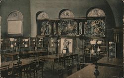 Reading Room, Yale University Postcard