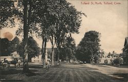 Tolland St. North Connecticut Postcard Postcard 
