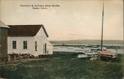 Harrison & Halliday Boat Works Postcard