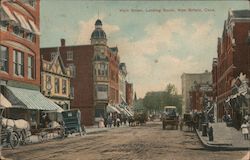 Main Street, Looking South Postcard