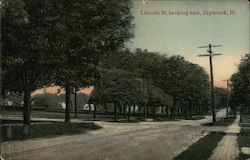 Lincoln St. Looking East Postcard