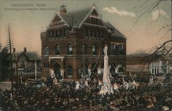 Unveiling Confederate Monument Postcard