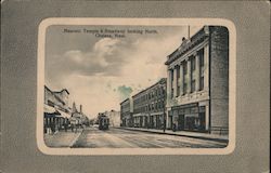 Masonic Temple & Broadway Looking North Postcard