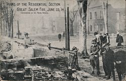 Great Salem Fire June 25 1914 Postcard