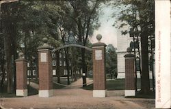 Memorial Gateway, Bowdon College Postcard