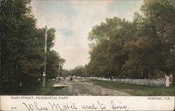 Main Street, Residential Part Shediac, NB Canada New Brunswick Postcard Postcard Postcard