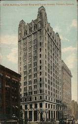 C.P.R. Building, Corner King and Yonge Streets Canada Misc. Canada Postcard Postcard Postcard