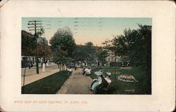 West Side of King Square Postcard