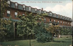 New Winthrop Hotel Winthrop Beach, MA Postcard Postcard Postcard