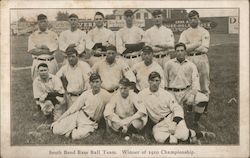 1910 South Bend Bronchos Central League Max Carey Hall of Fame Postcard