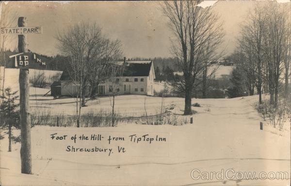 Foot of the Hill from TipTop Inn Shrewsbury Vermont