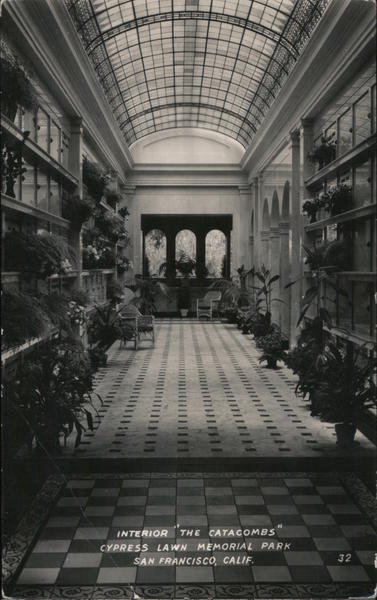 Interior The Catacombs, Cypress Lawn Memorial Park San Francisco California