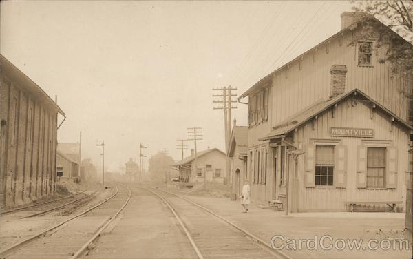 Girl Standing Outside Train Station Pennsylvania, Ohio? Mountville