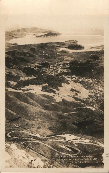 S.F. Bay from mt. Tamalpas Mill Valley California