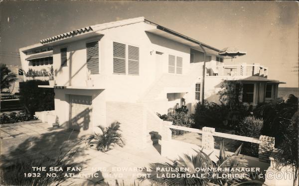 The Sea Fan, Mrs. Edward E. Paulsen, Owner-Manager Fort Lauderdale Florida