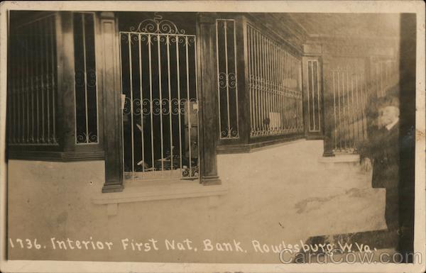 Interior First Nat. Bank Rowlesburg West Virginia