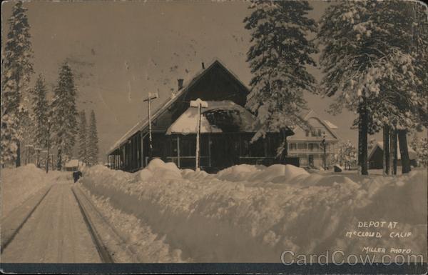 Depot in Winter McCloud California