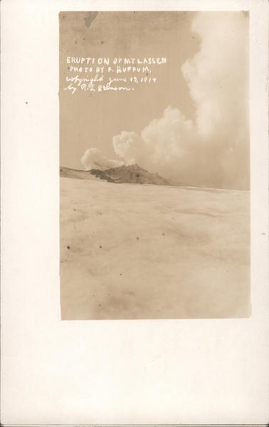 Eruption of Mt. Lassen California