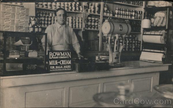 General Store Counter, Bowman Dairy Sign Occupational