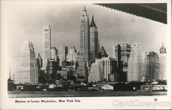 Skyline of Lower Manhattan New York City