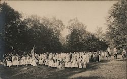 Historical Pageant, Clark's Woods Postcard