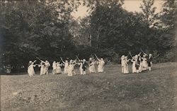 History Reenactment Group Postcard