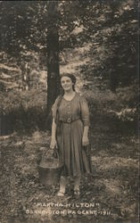 "Martha Hilton" Bennington Pageant - 1911 Postcard
