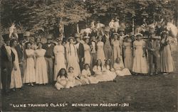 "Lune Training Class", Bennington Pageant - 1911 Postcard