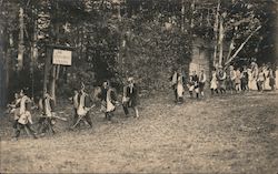 Bennington Pageant Actors Ye Catamount Tavern Postcard