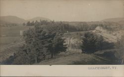 Scenic View, Railroad Tracks Postcard