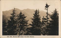 Mountains Madison and Admas From Mt. Crescent Postcard