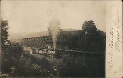 Train on Tracks Postcard