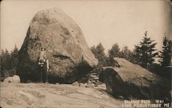 Balance Rock, Lake Megunticook Lincolnville, ME Postcard Postcard Postcard