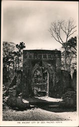 The Ancient City of Gedi Postcard