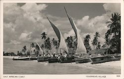 Fishermen's Village, East African Coast Postcard