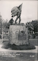 Bear Flag Raising Monument Sonoma, CA Postcard Postcard Postcard