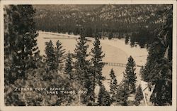 Zephyr Cove Beach Postcard
