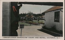 Craigflower Bungalow Court and Motel Victoria, BC Canada British Columbia Postcard Postcard Postcard