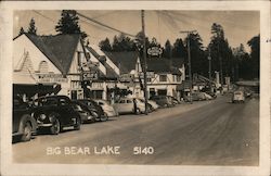 Looking Along Town Street Postcard