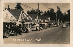 Looking Along Town Street Postcard