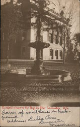 Fountain Erected in Honor of the Boys in Blue Lancaster, WI Postcard Postcard Postcard