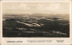 From Deck of SS Grand View Point Hotel Bedford, PA Postcard Postcard Postcard