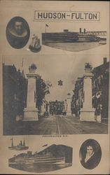 Hudson-Fulton Boats Postcard