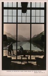 Looking Up Waterton Lakes from Prince of Wales Hotel Postcard