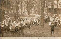 Maypoles in Park Postcard