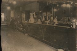 Bar in Pool Hall Postcard